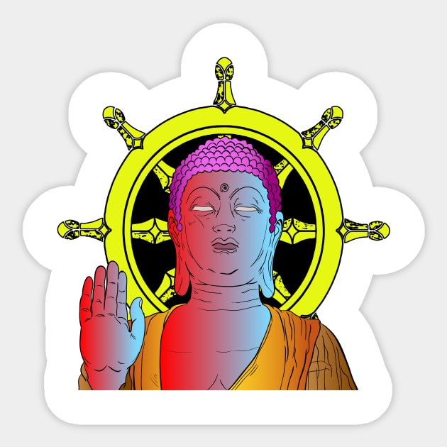 BUDDHHA Sticker by RusaTheMaker